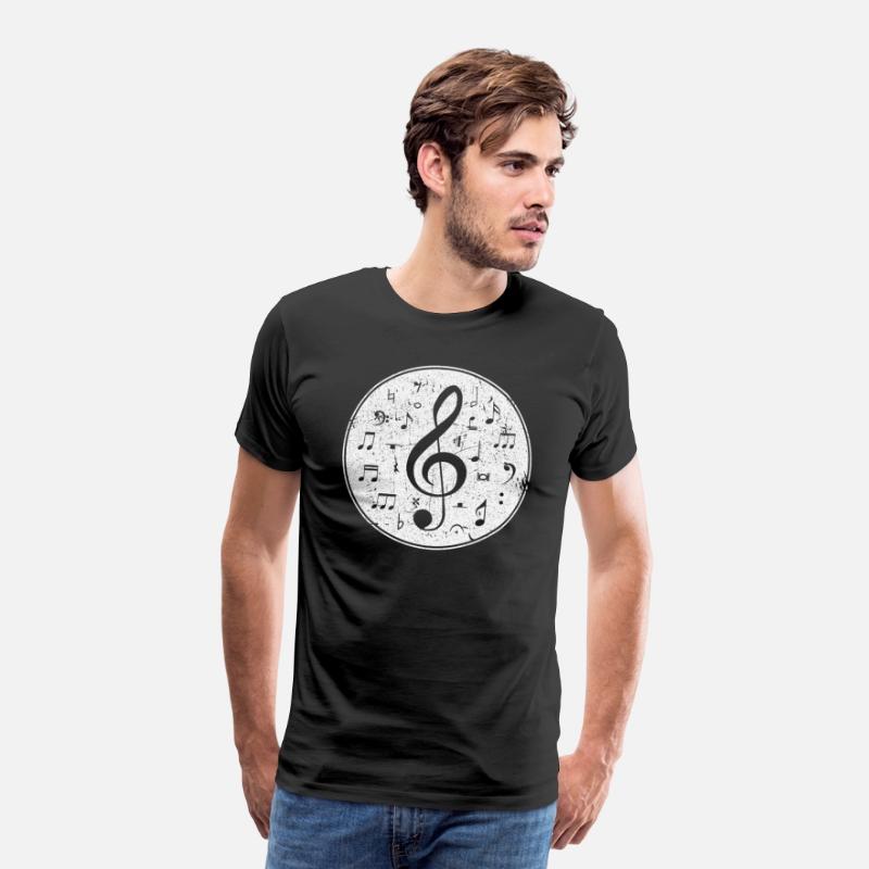 Vintage Treble Clef Music Notes