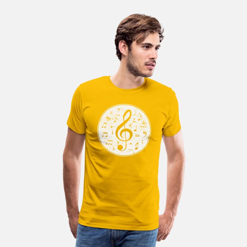 Vintage Treble Clef Music Notes