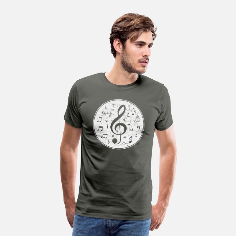 Vintage Treble Clef Music Notes