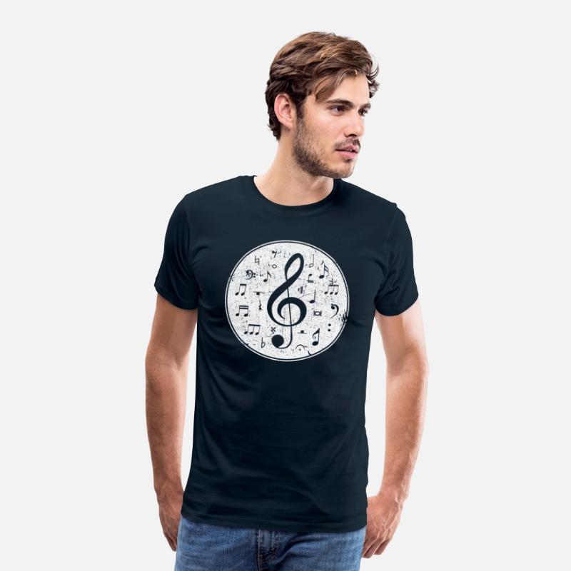 Vintage Treble Clef Music Notes