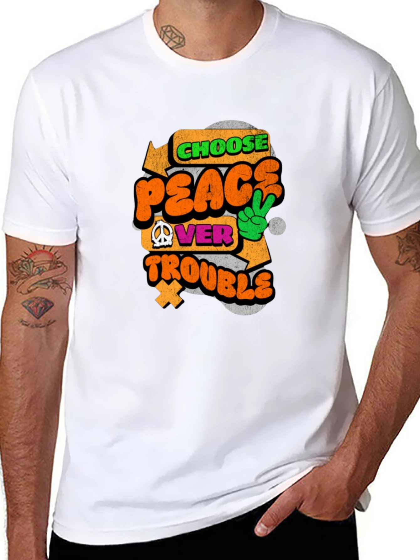 Choose Peace Over Trouble Graphic Tee