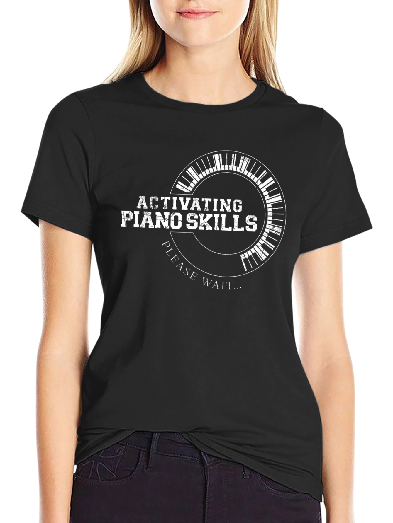 Activating Piano Skills Black T-Shirt
