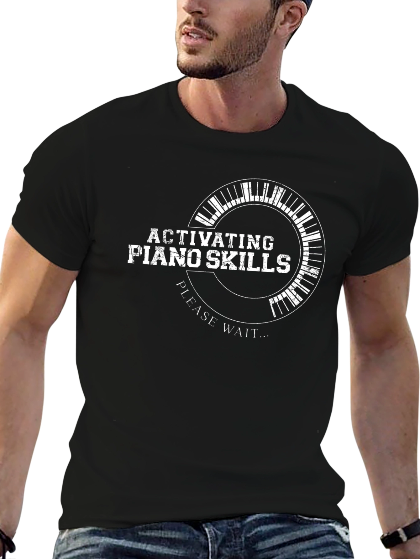 Activating Piano Skills Black T-Shirt