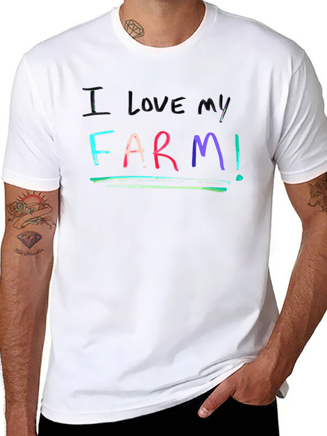 I Love My Farm T-Shirt