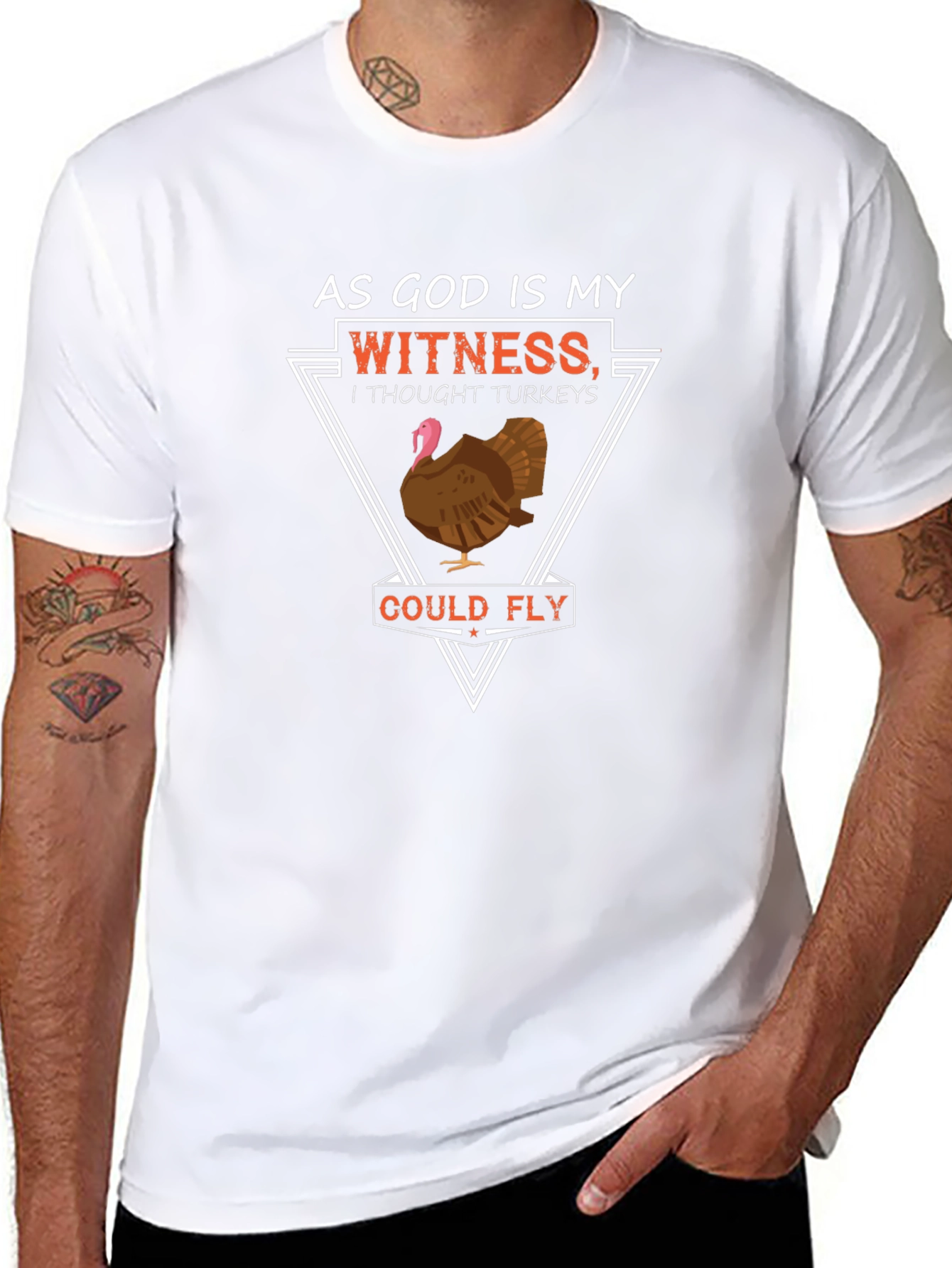 Funny Turkey T-Shirt - As God is My Witness