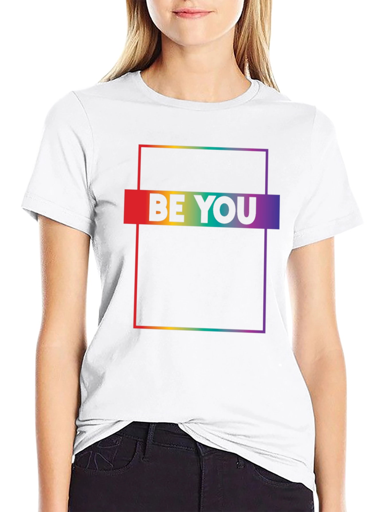 Be You Pride T-Shirt - Black Cotton Blend