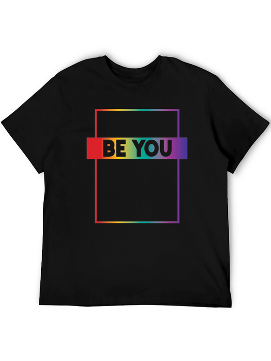Be You Pride T-Shirt - Black Cotton Blend