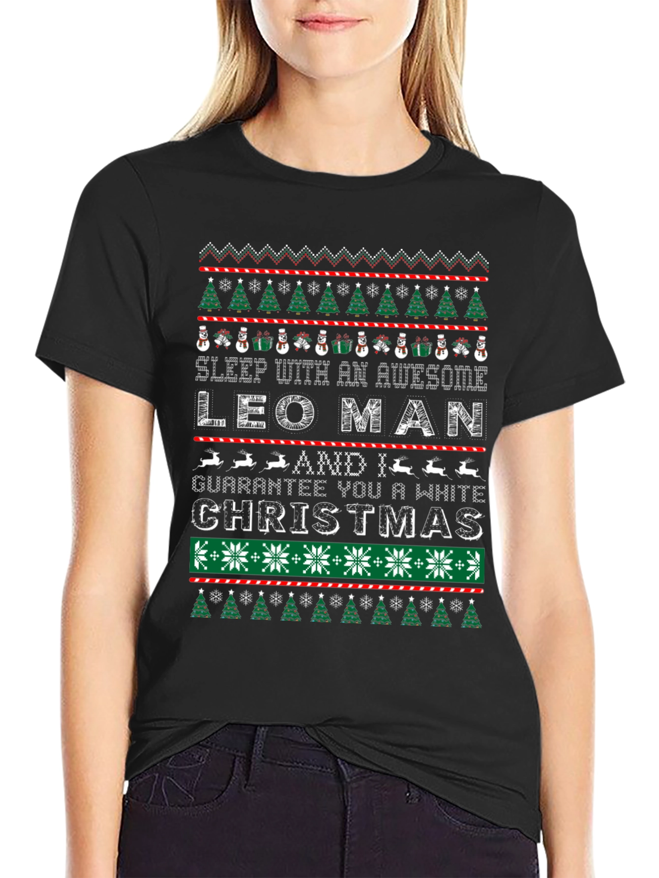 Awesome LEO Man Christmas T-Shirt