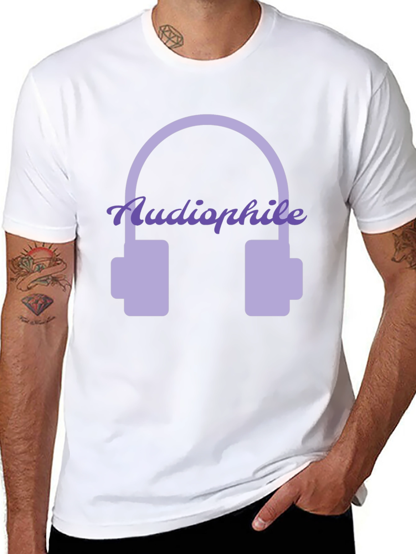 Audiophile Headphones Graphic Tee - Music Lover T-Shirt
