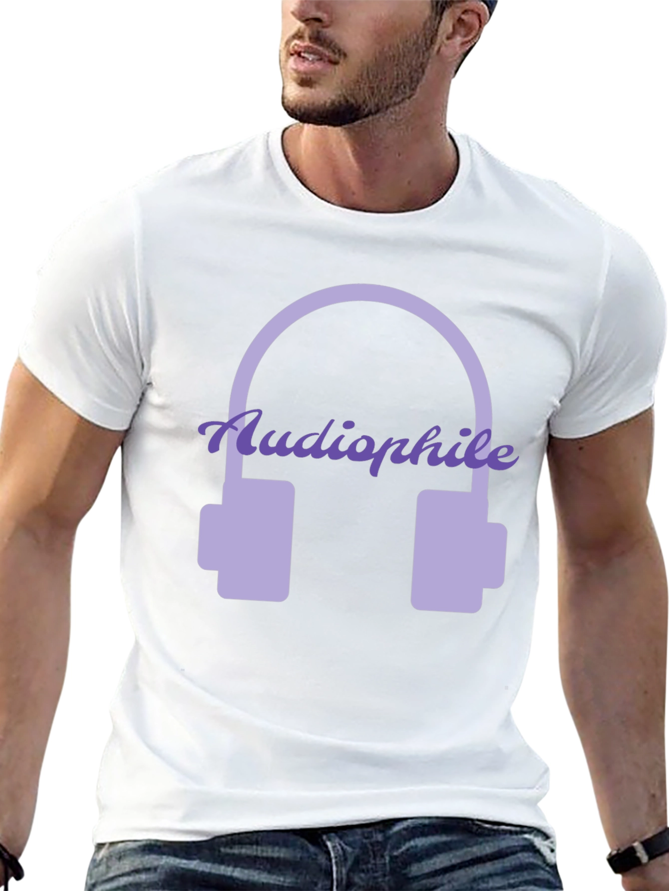 Audiophile Headphones Graphic Tee - Music Lover T-Shirt