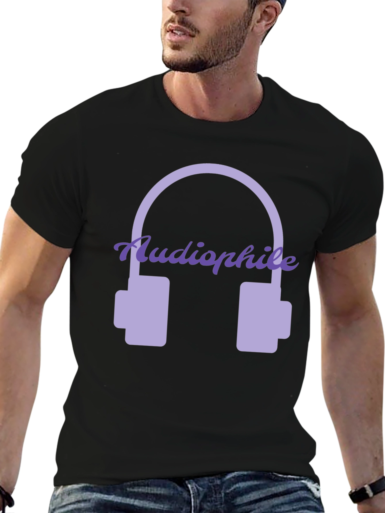 Audiophile Headphones Graphic Tee - Music Lover T-Shirt