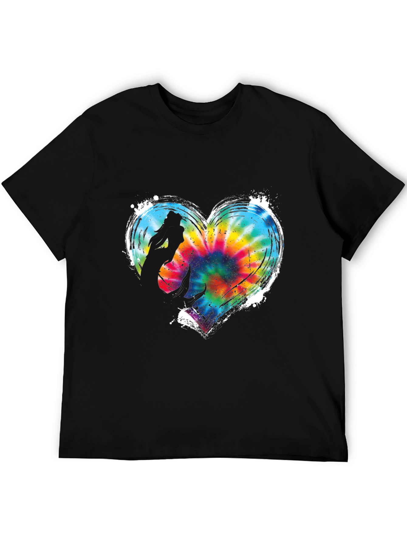 Mermaid Heart Tie Dye Graphic Tee