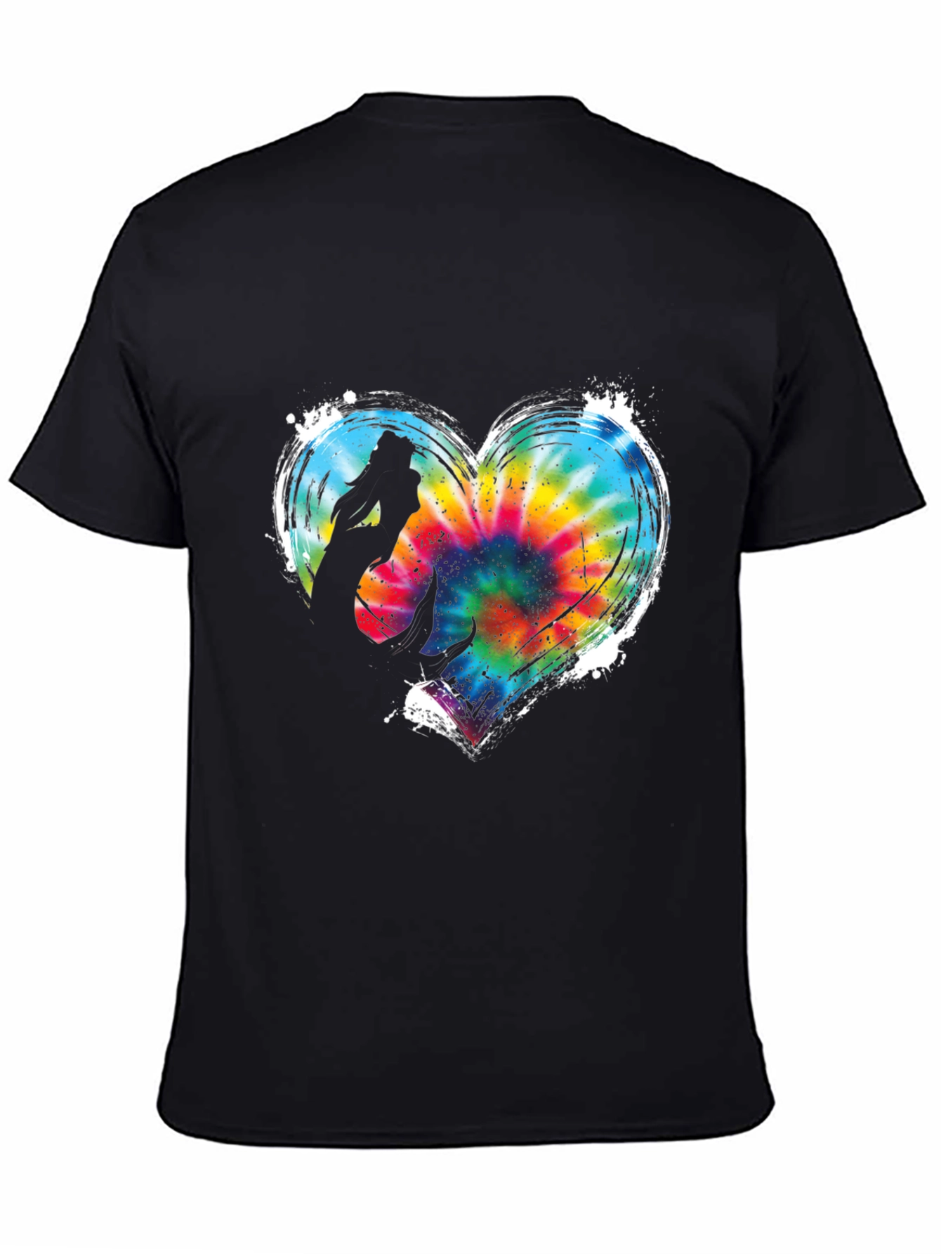Mermaid Heart Tie Dye Graphic Tee