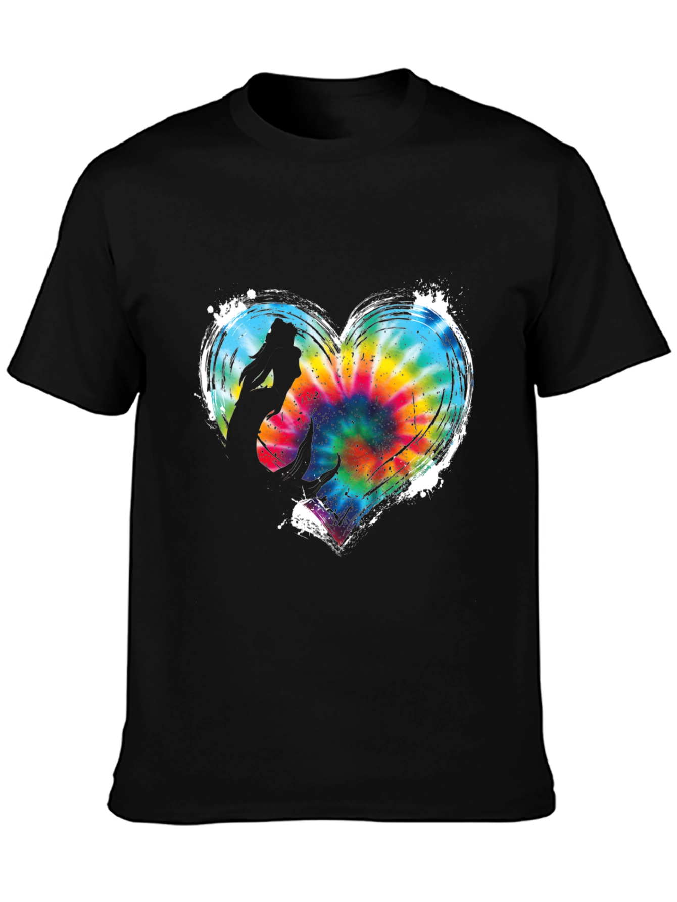 Mermaid Heart Tie Dye Graphic Tee