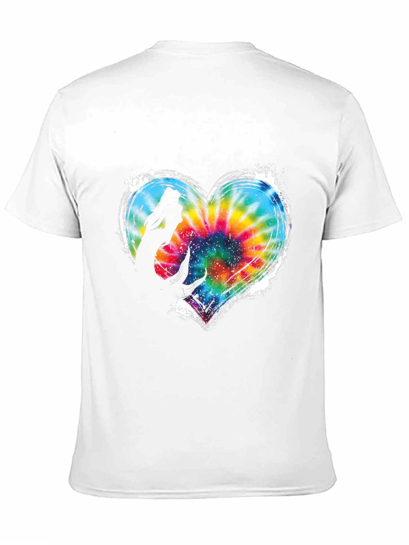 Mermaid Heart Tie Dye Graphic Tee