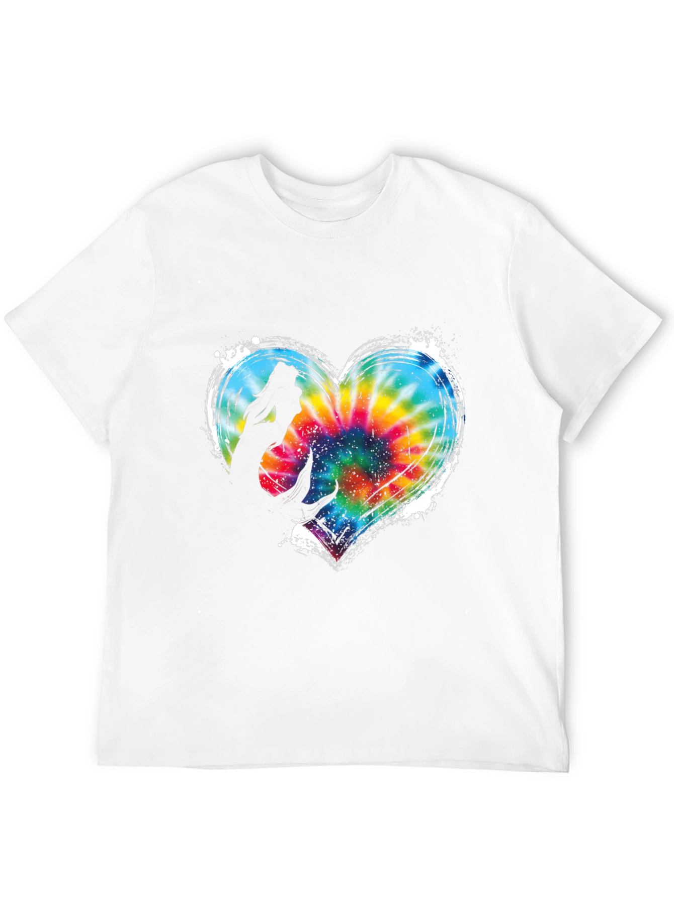Mermaid Heart Tie Dye Graphic Tee