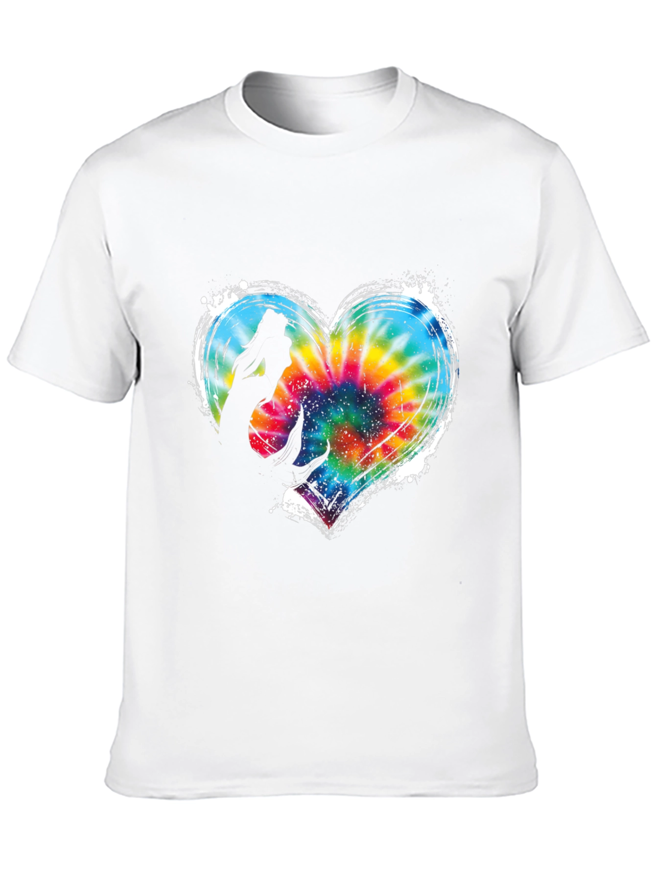 Mermaid Heart Tie Dye Graphic Tee