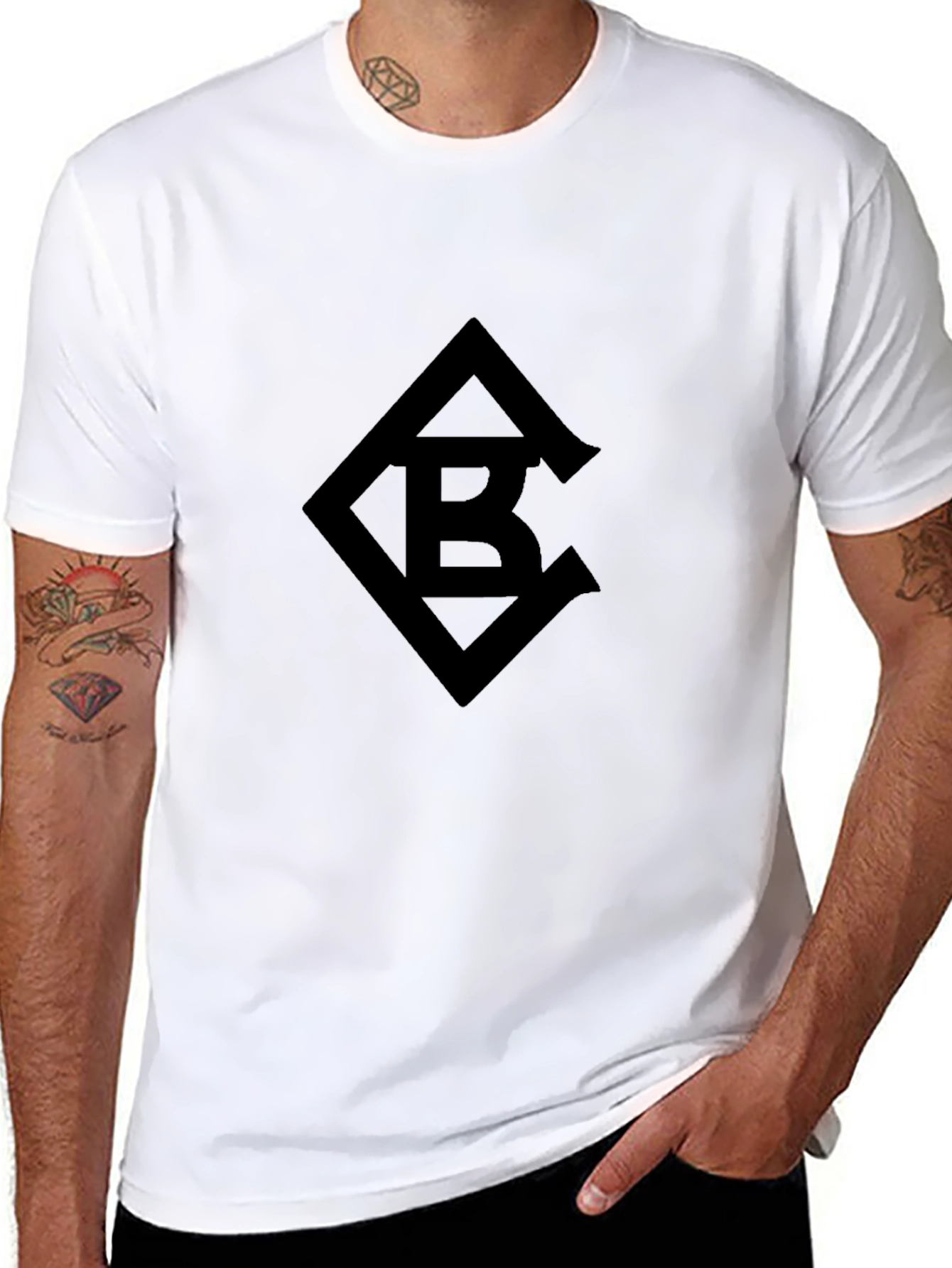 Black T-Shirt with BC Diamond Logo