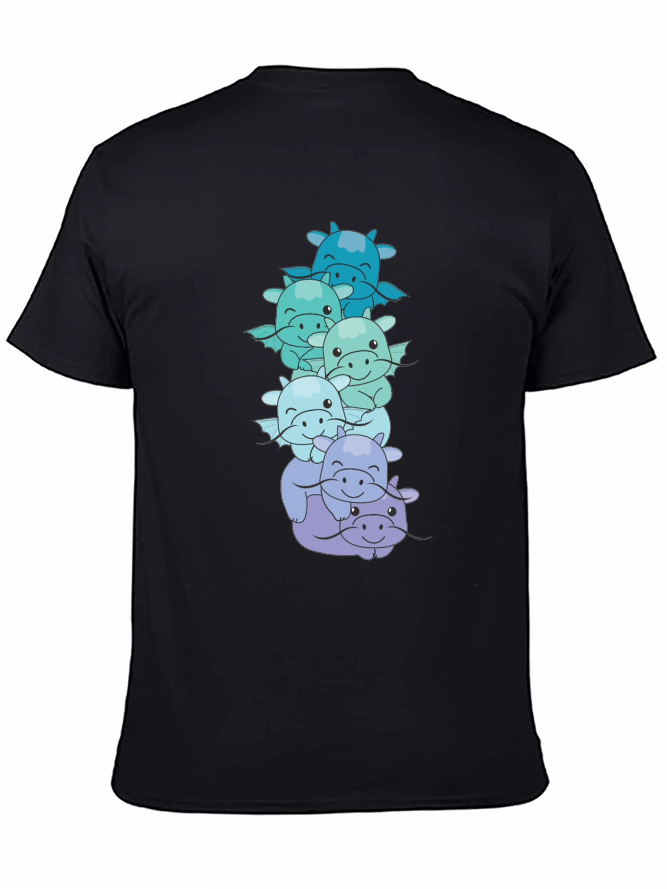 Cute Dragon Stack Graphic Tee