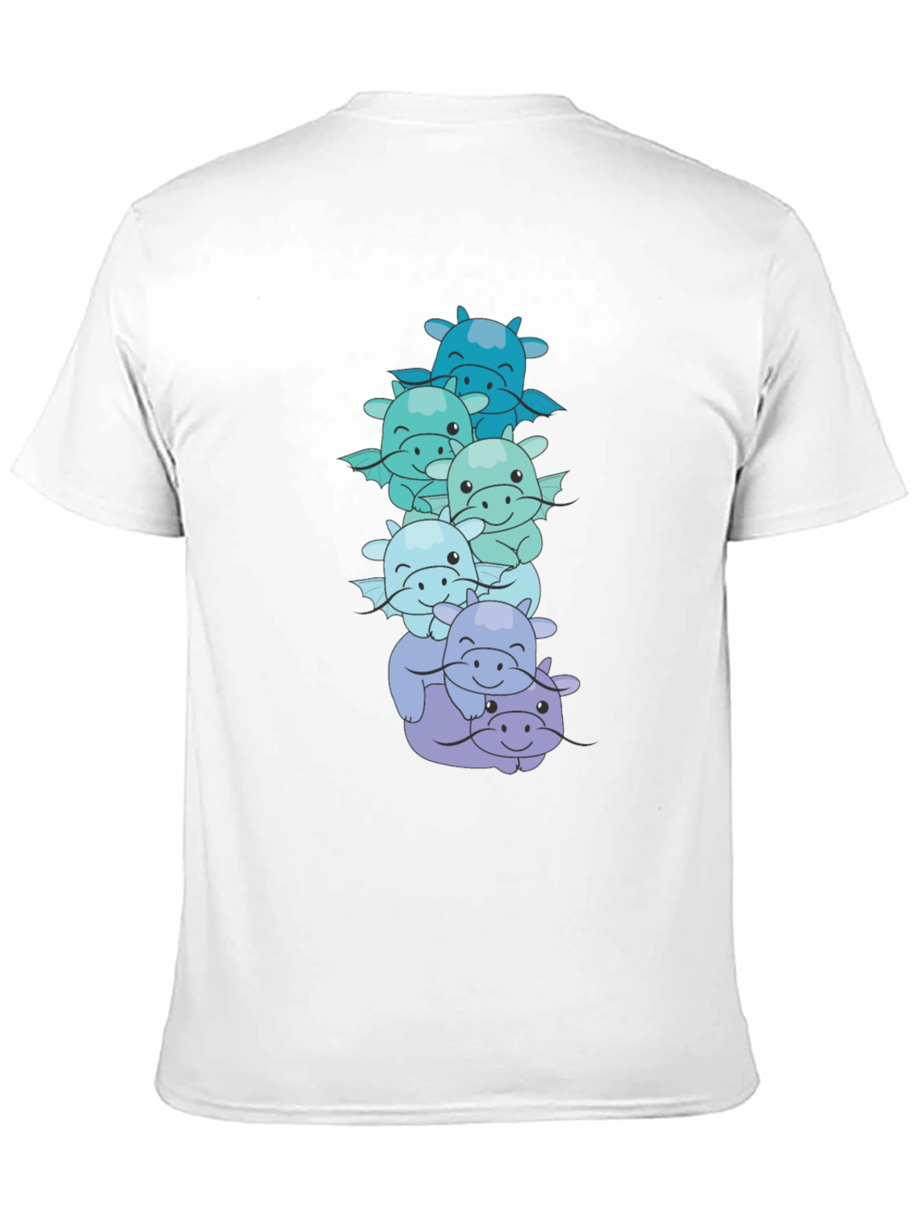 Cute Dragon Stack Graphic Tee