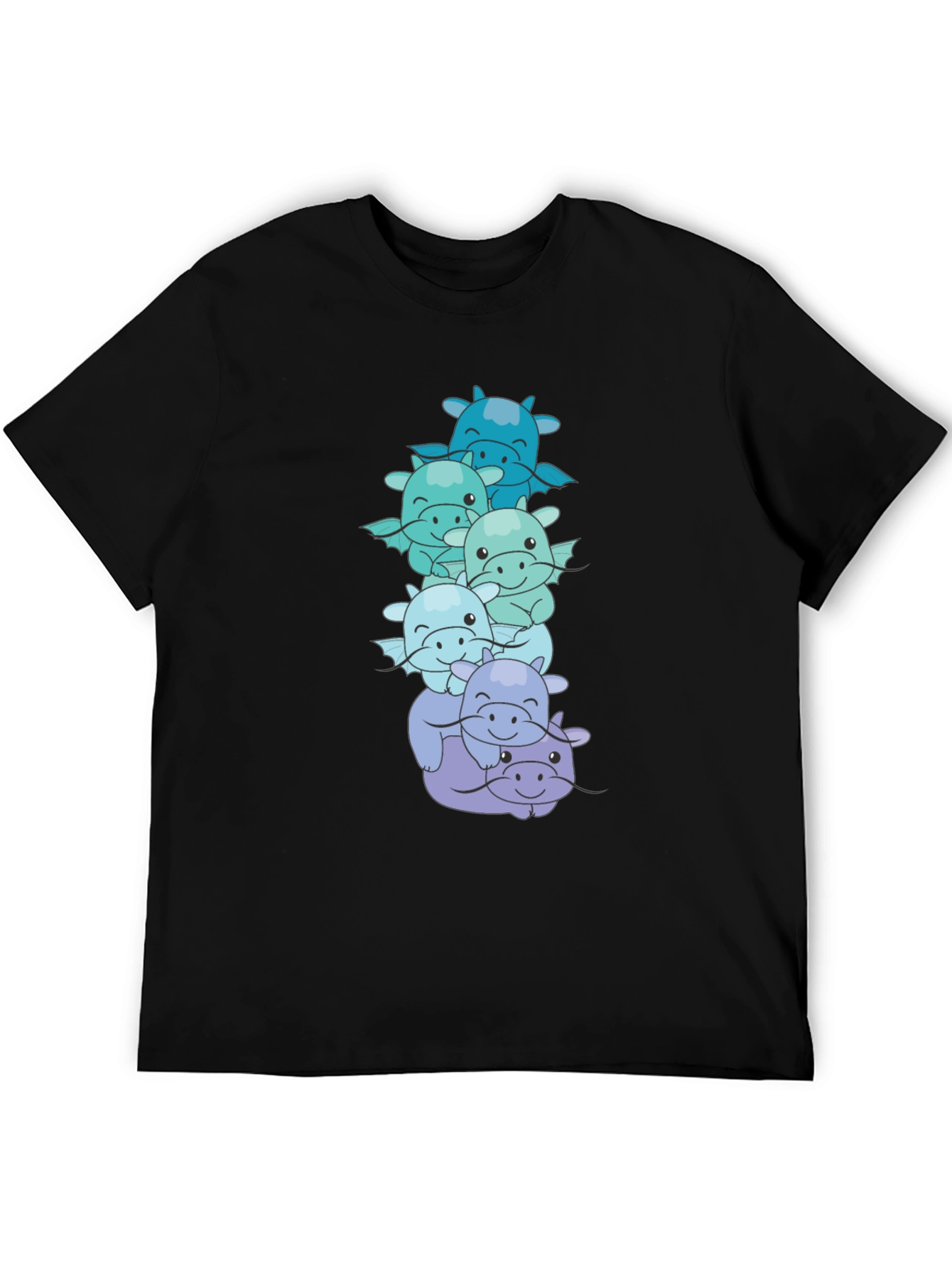 Cute Dragon Stack Graphic Tee