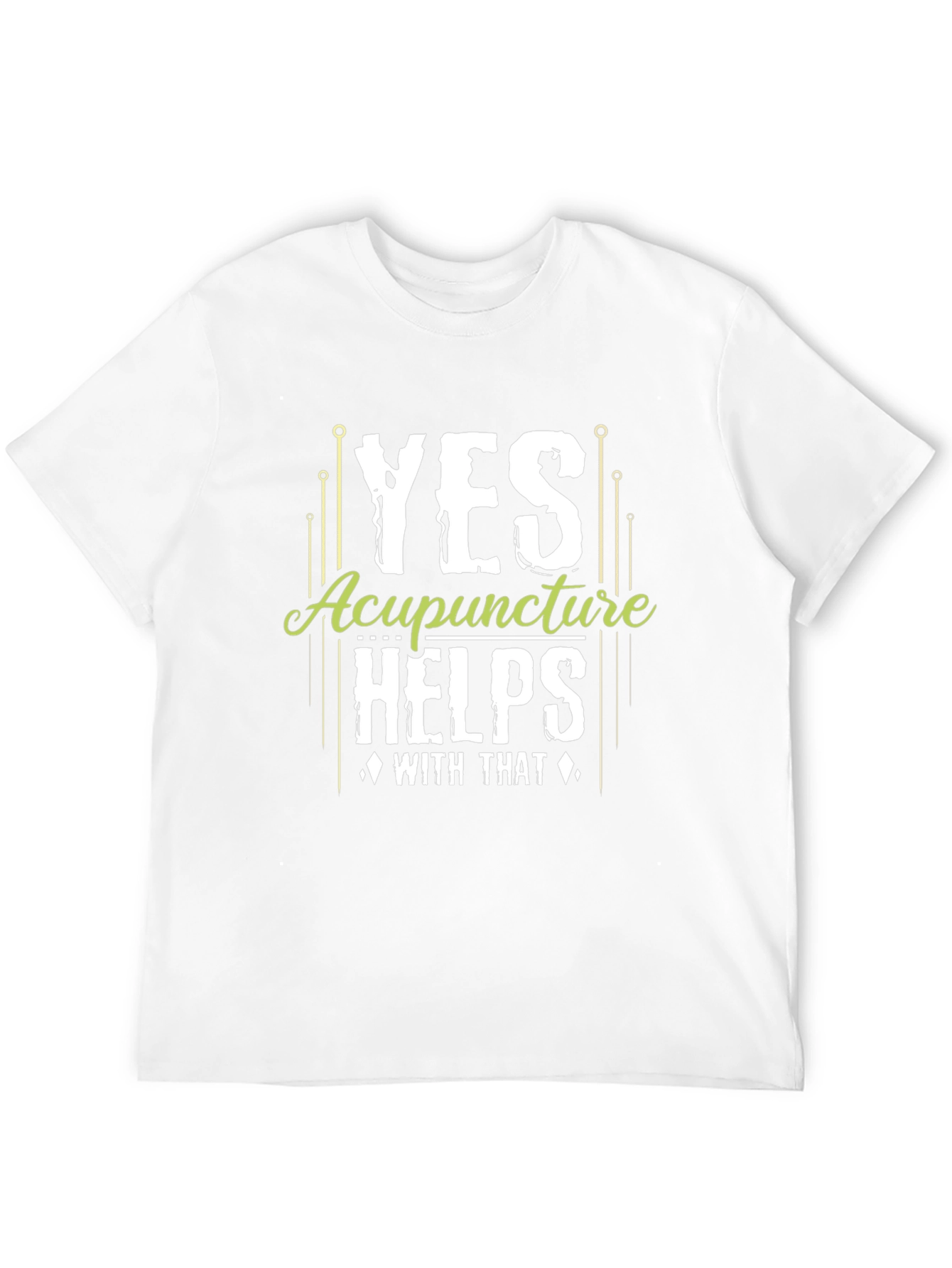 Acupuncture Helps Black Graphic T-Shirt