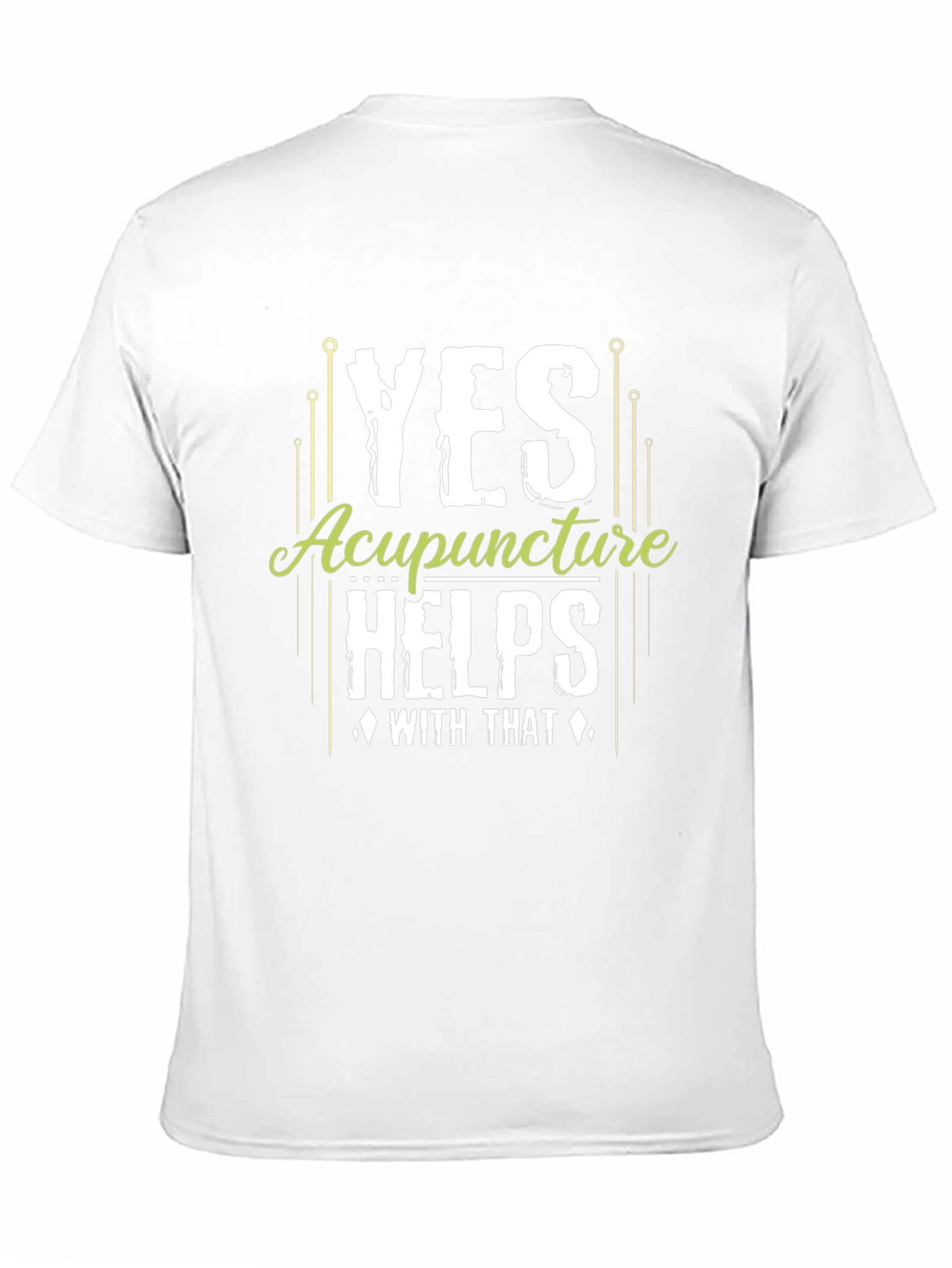 Acupuncture Helps Black Graphic T-Shirt