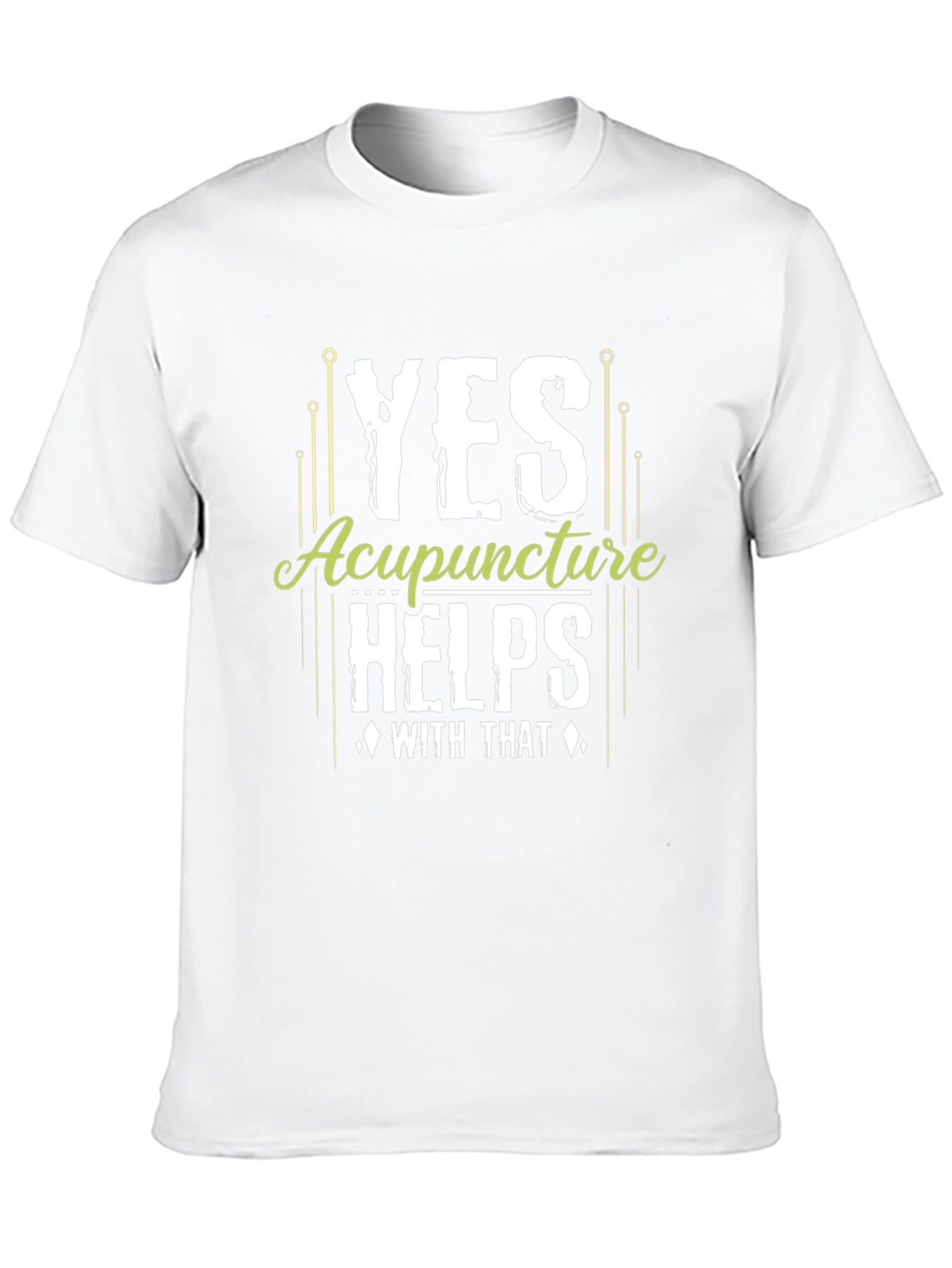 Acupuncture Helps Black Graphic T-Shirt