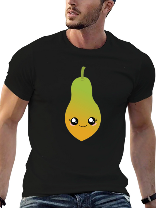 Kawaii Pear T-Shirt - Cute Fruit Graphic Tee