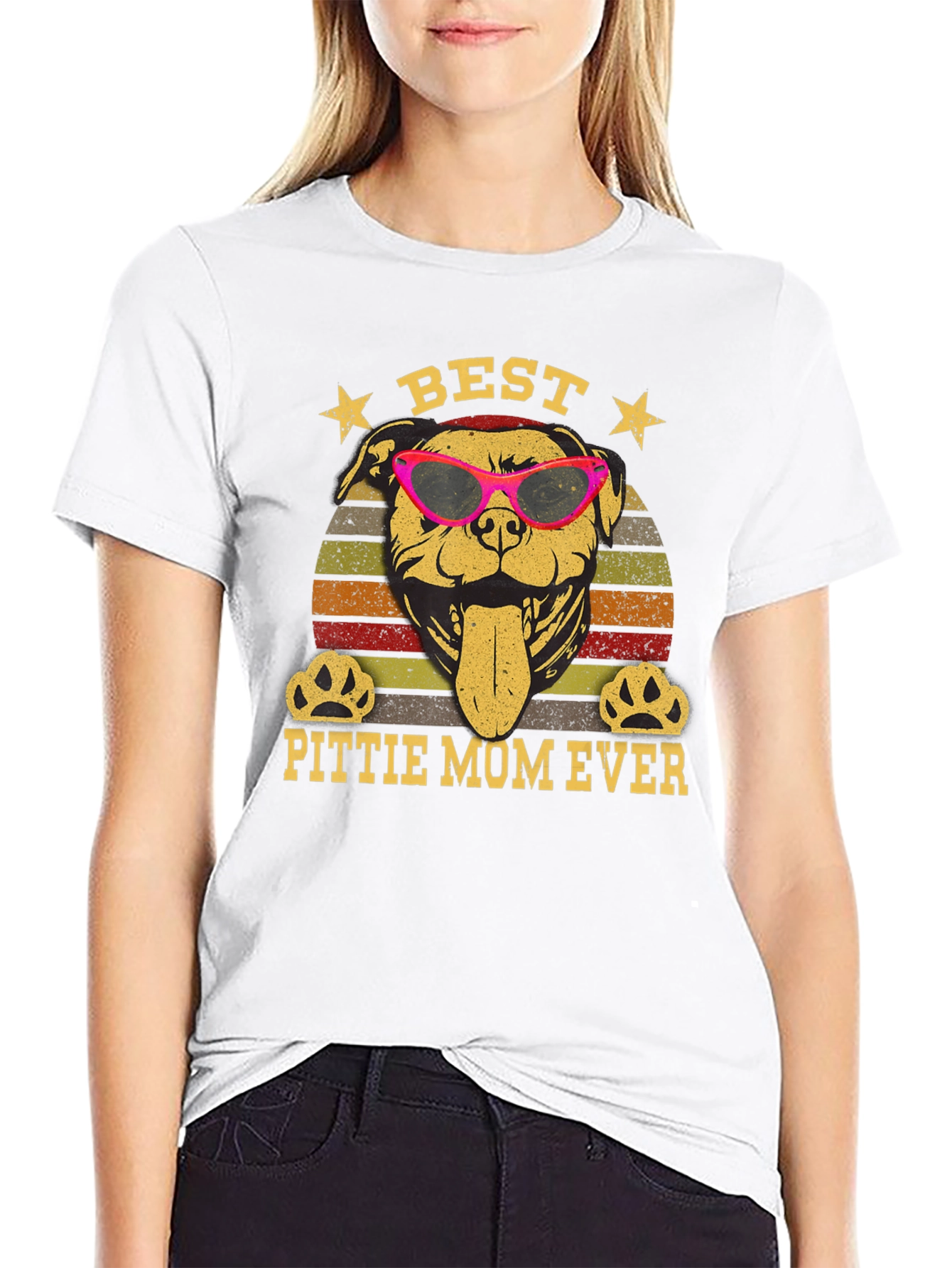 Best Pittie Mom Ever T-Shirt
