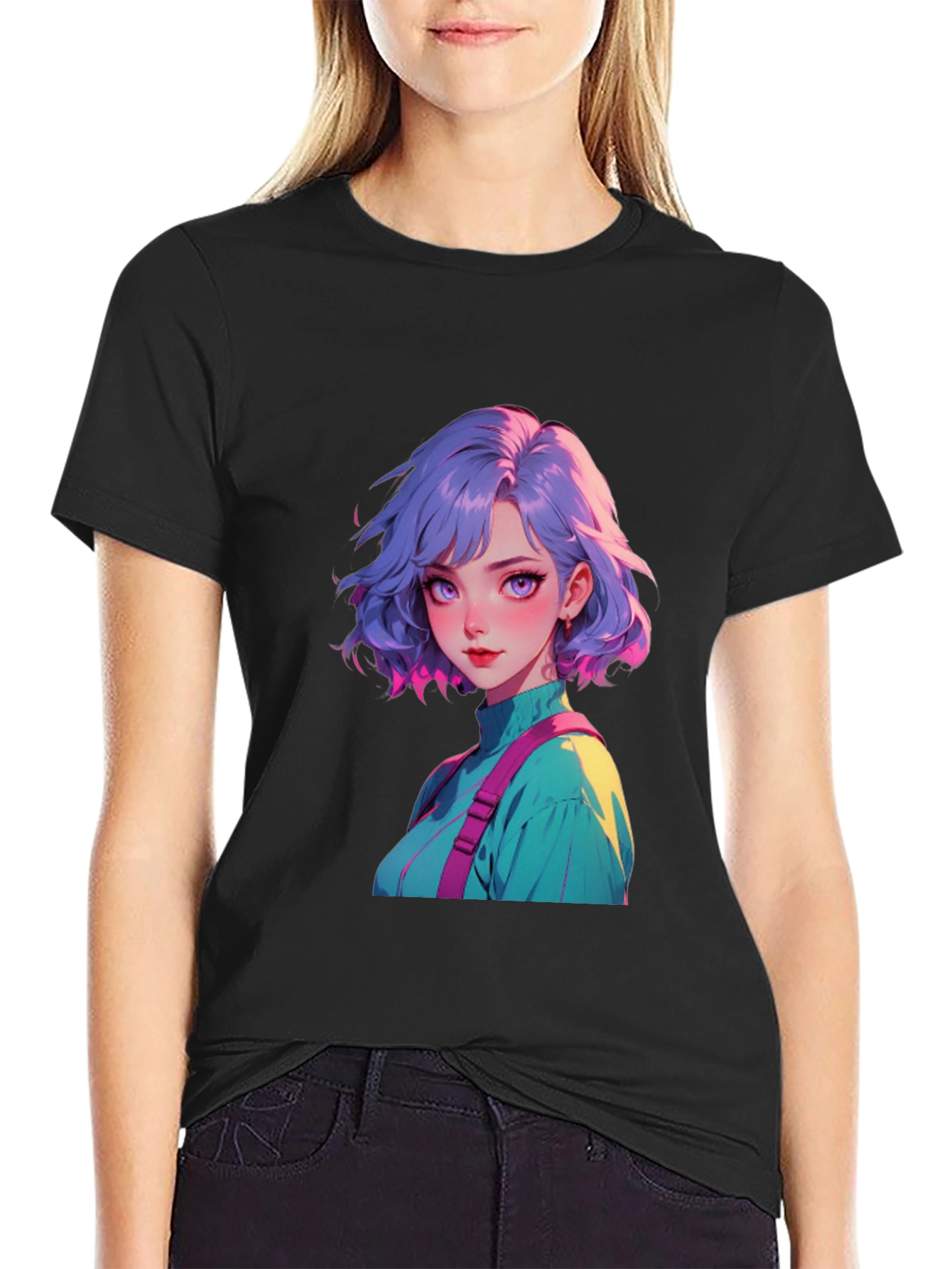 Anime Girl Graphic Tee - Stylish Casual Wear