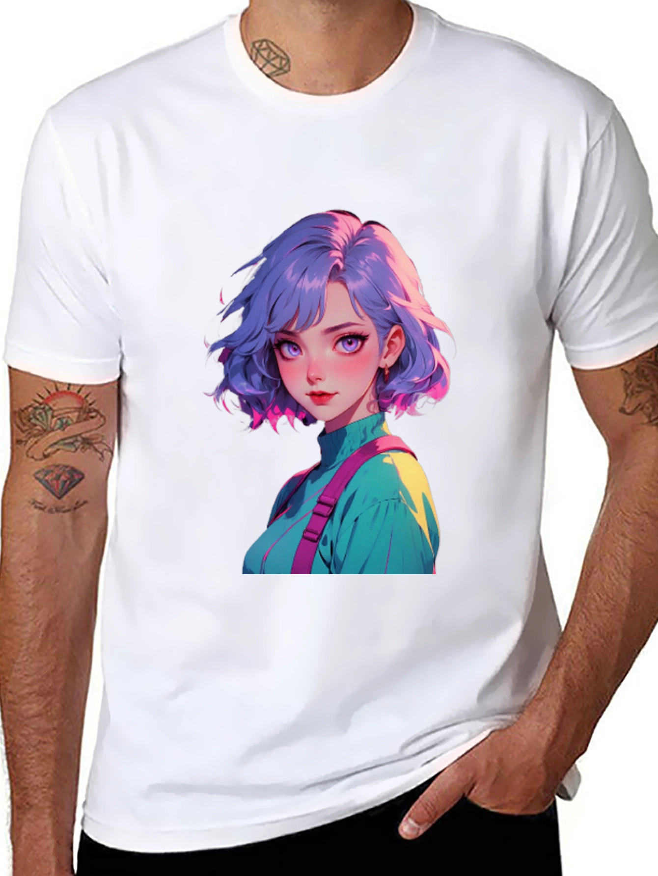 Anime Girl Graphic Tee - Stylish Casual Wear