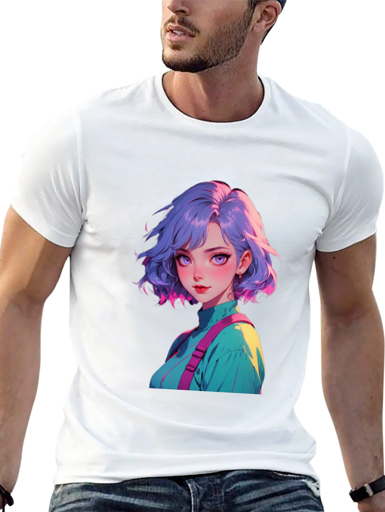 Anime Girl Graphic Tee - Stylish Casual Wear