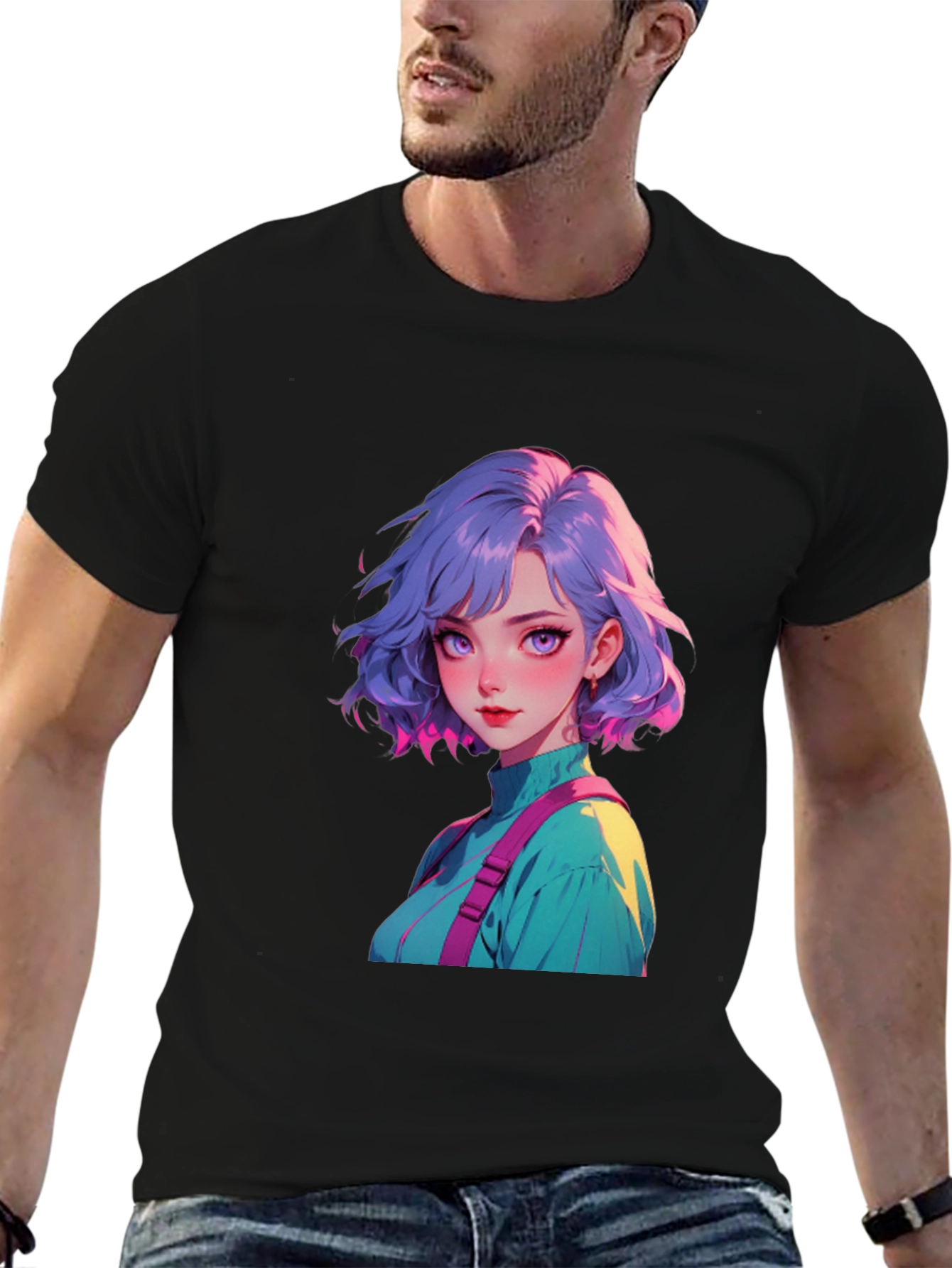 Anime Girl Graphic Tee - Stylish Casual Wear