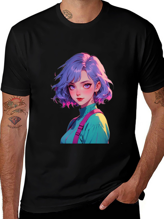 Anime Girl Graphic Tee - Stylish Casual Wear