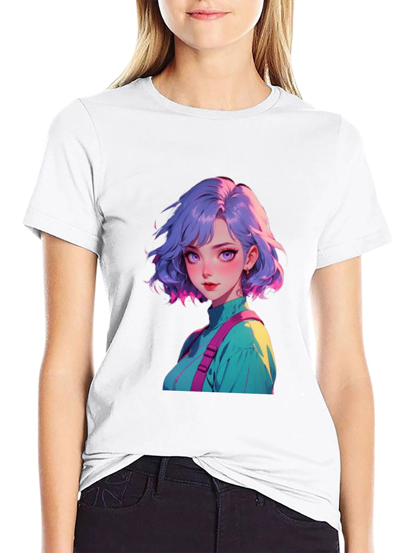 Anime Girl Graphic Tee - Stylish Casual Wear