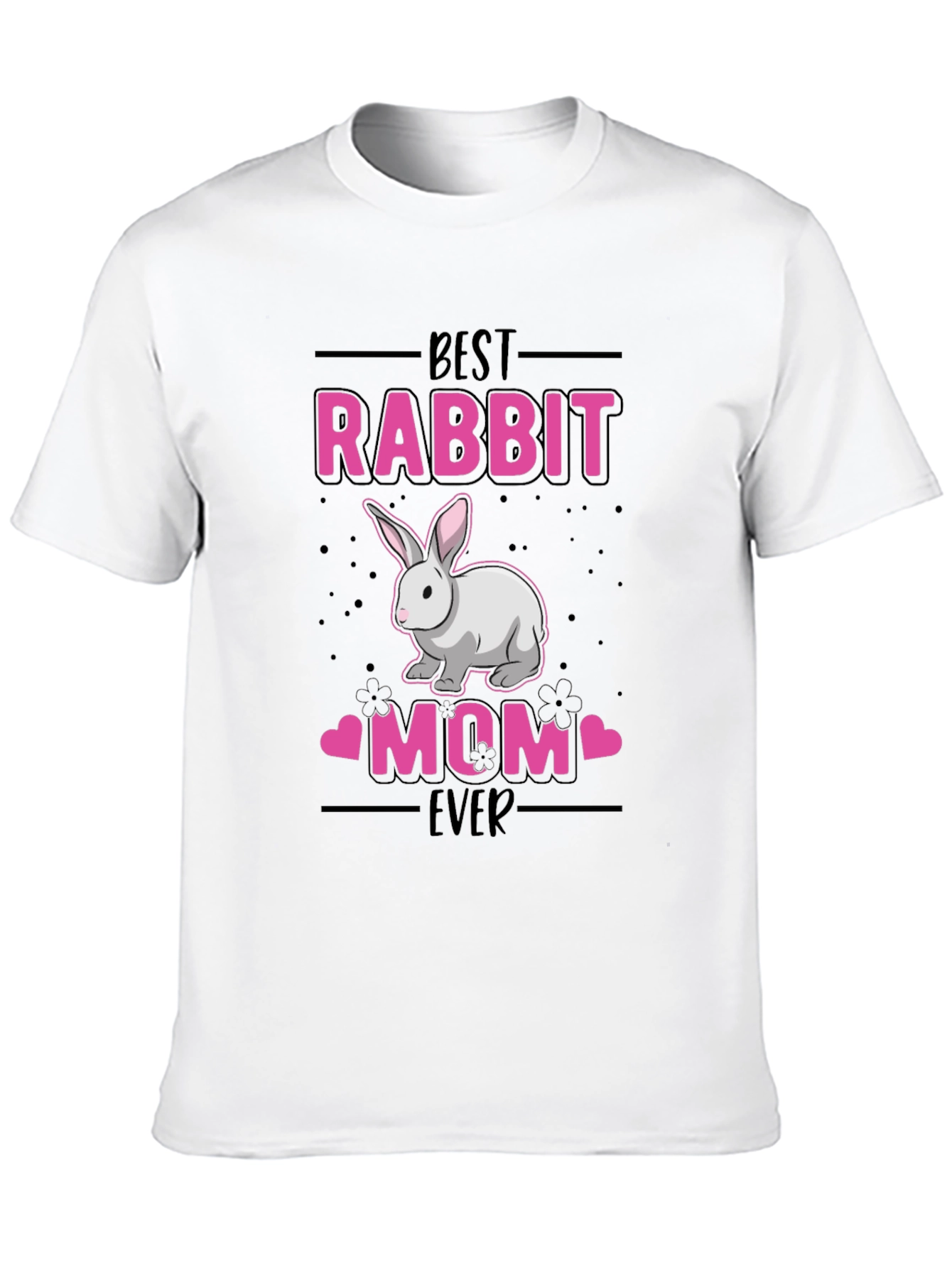 Best Rabbit Mom Ever Graphic T-Shirt