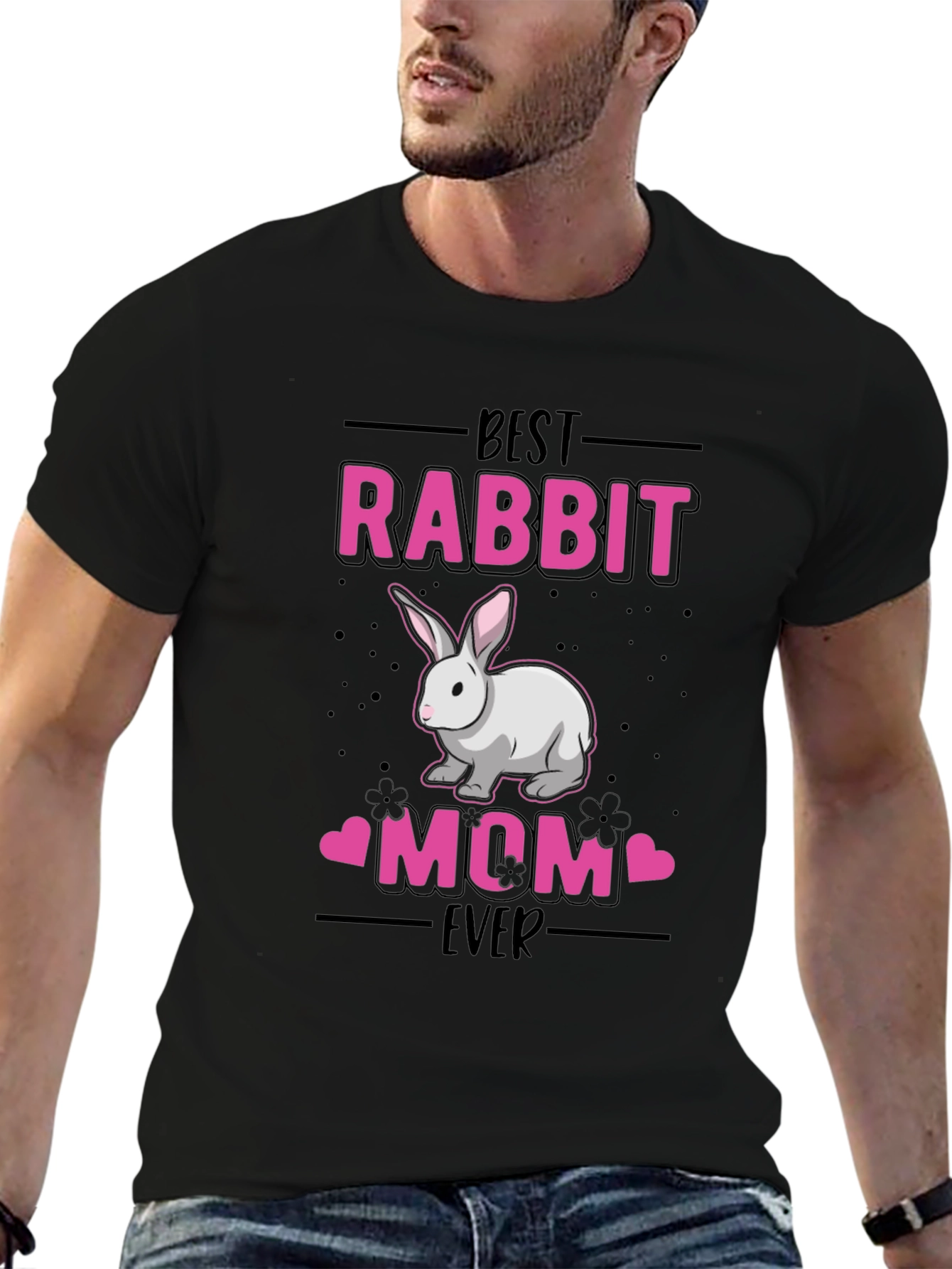 Best Rabbit Mom Ever Graphic T-Shirt