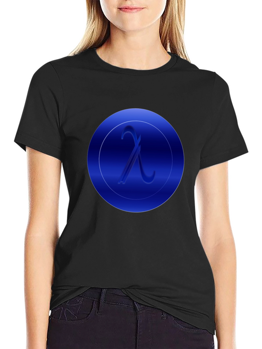 Lambda Symbol Graphic Tee - Modern Minimalist Design