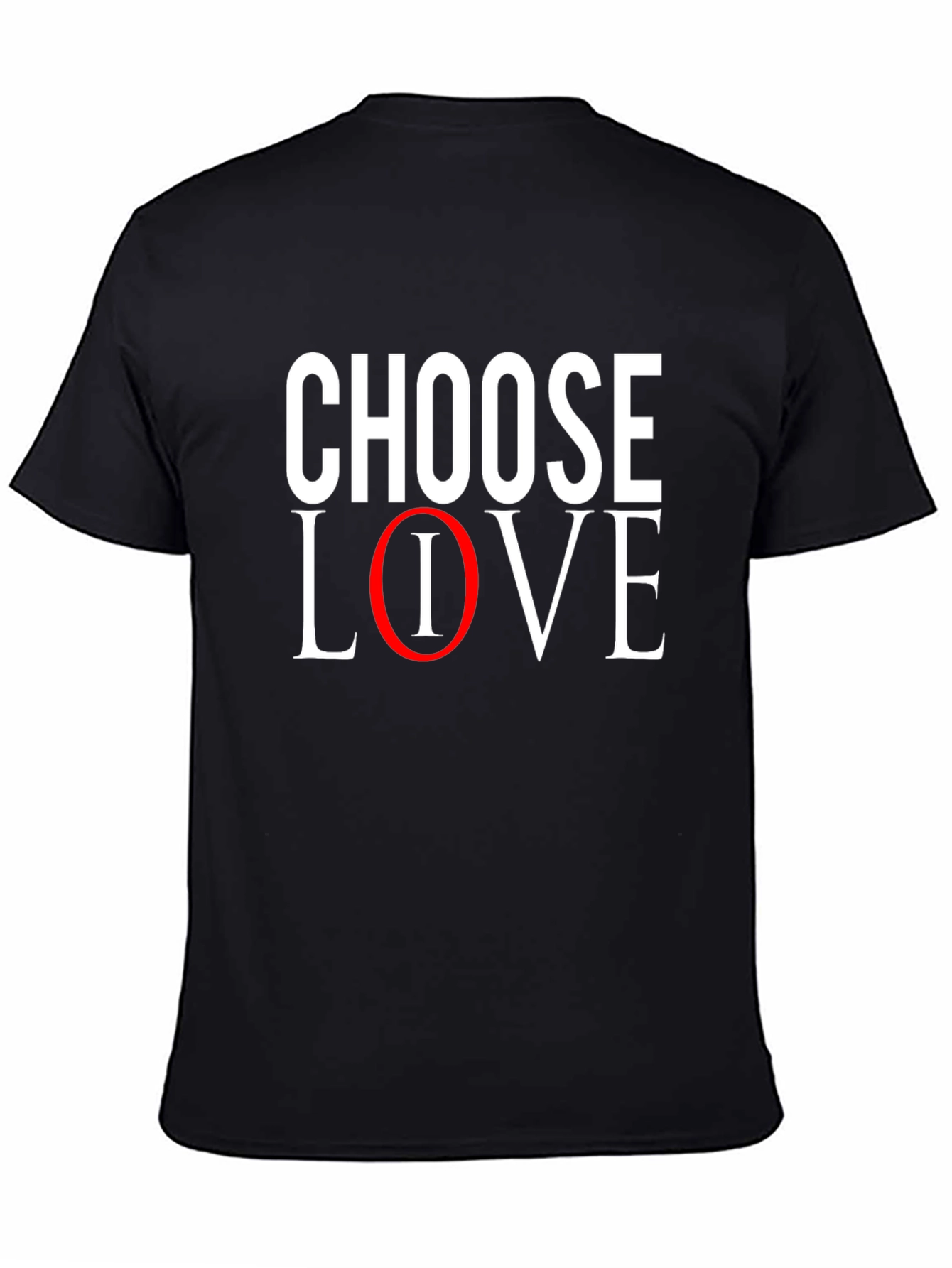 Choose Love T-Shirt - Black Casual Tee