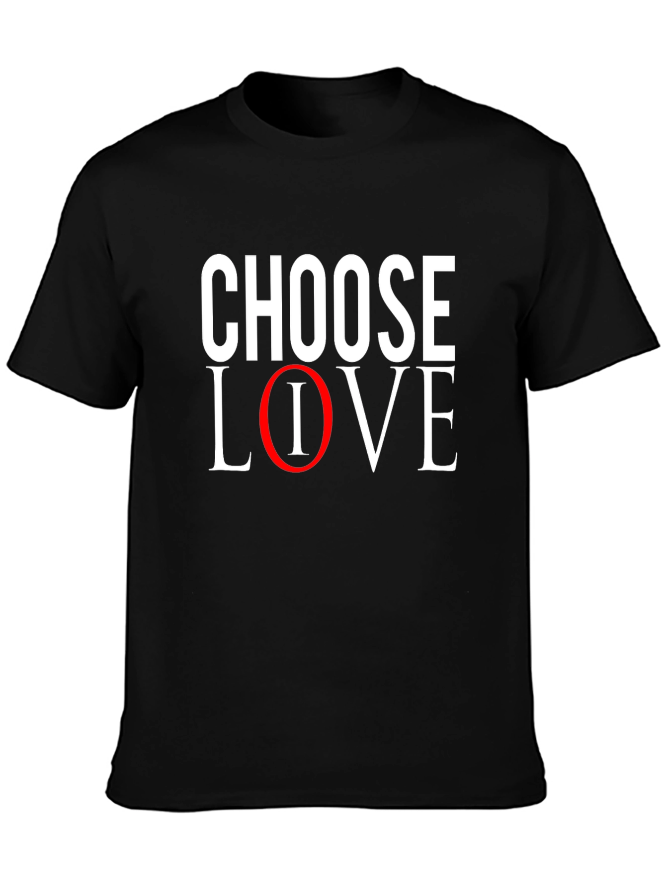 Choose Love T-Shirt - Black Casual Tee