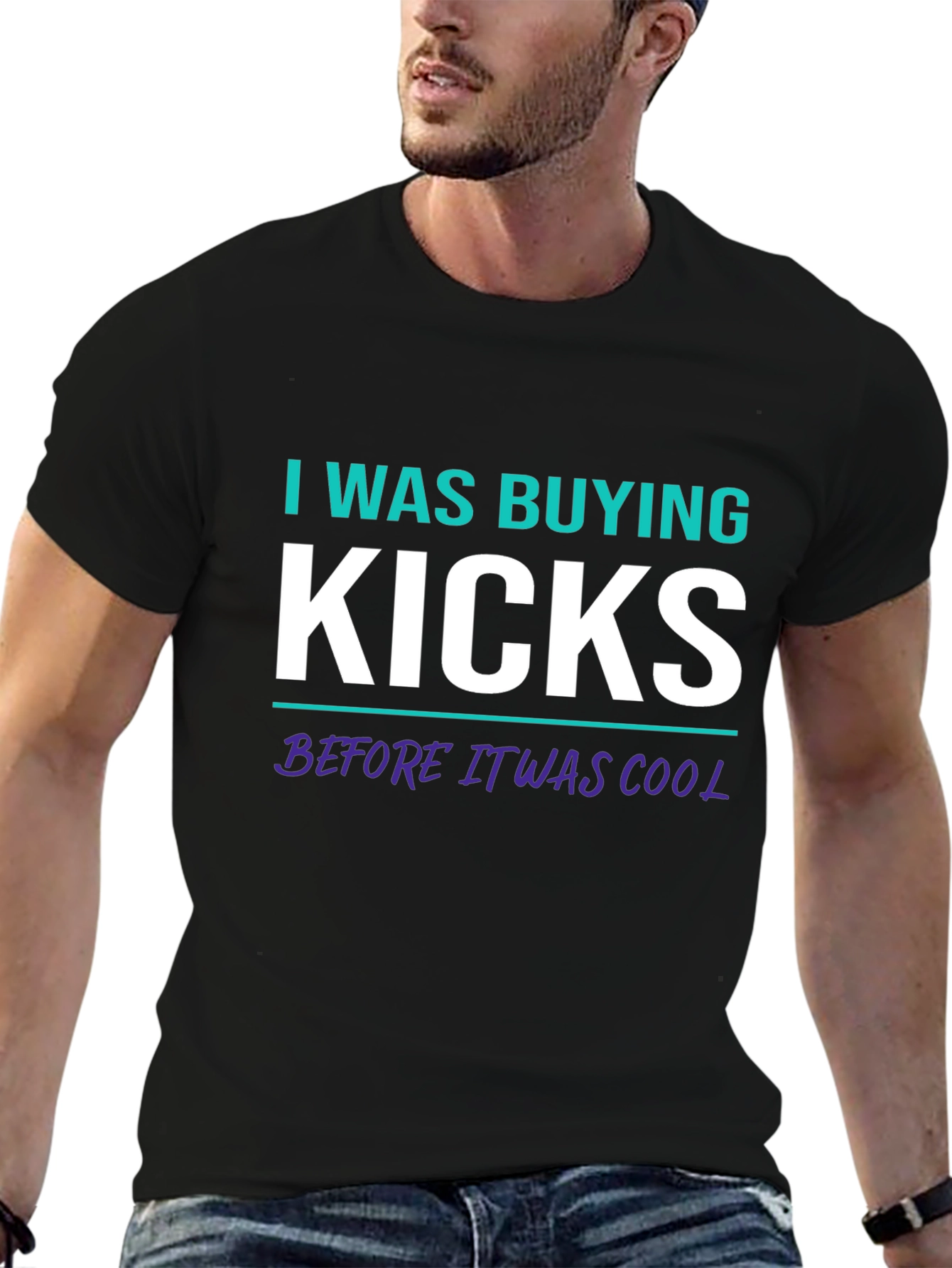 I Was Buying Kicks T-Shirt - Cool Sneakerhead Apparel