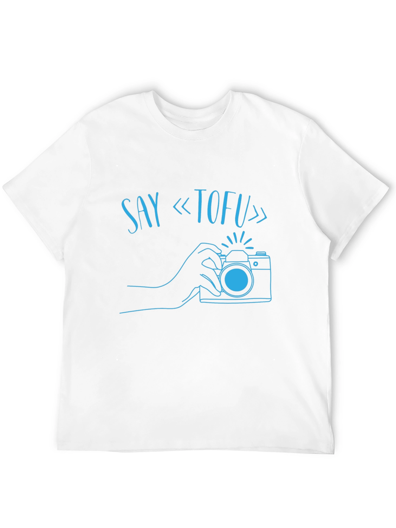 Say Tofu Camera Graphic T-Shirt - Black