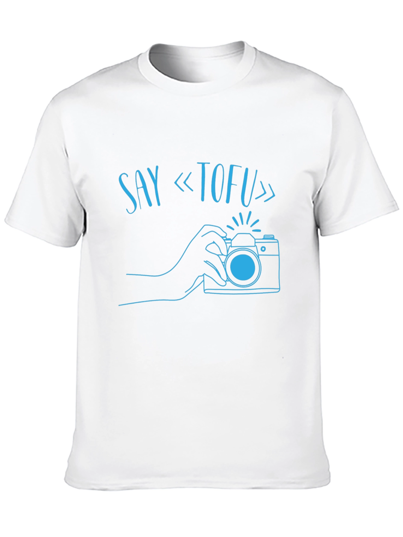 Say Tofu Camera Graphic T-Shirt - Black