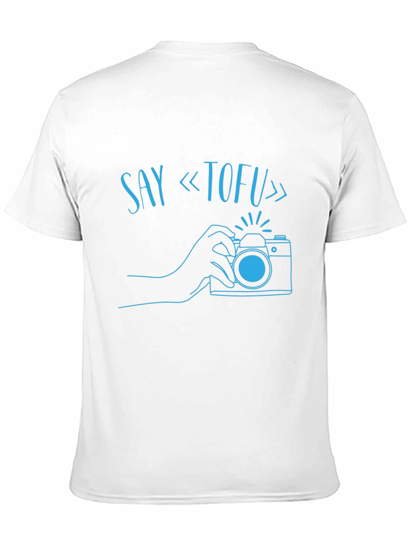 Say Tofu Camera Graphic T-Shirt - Black