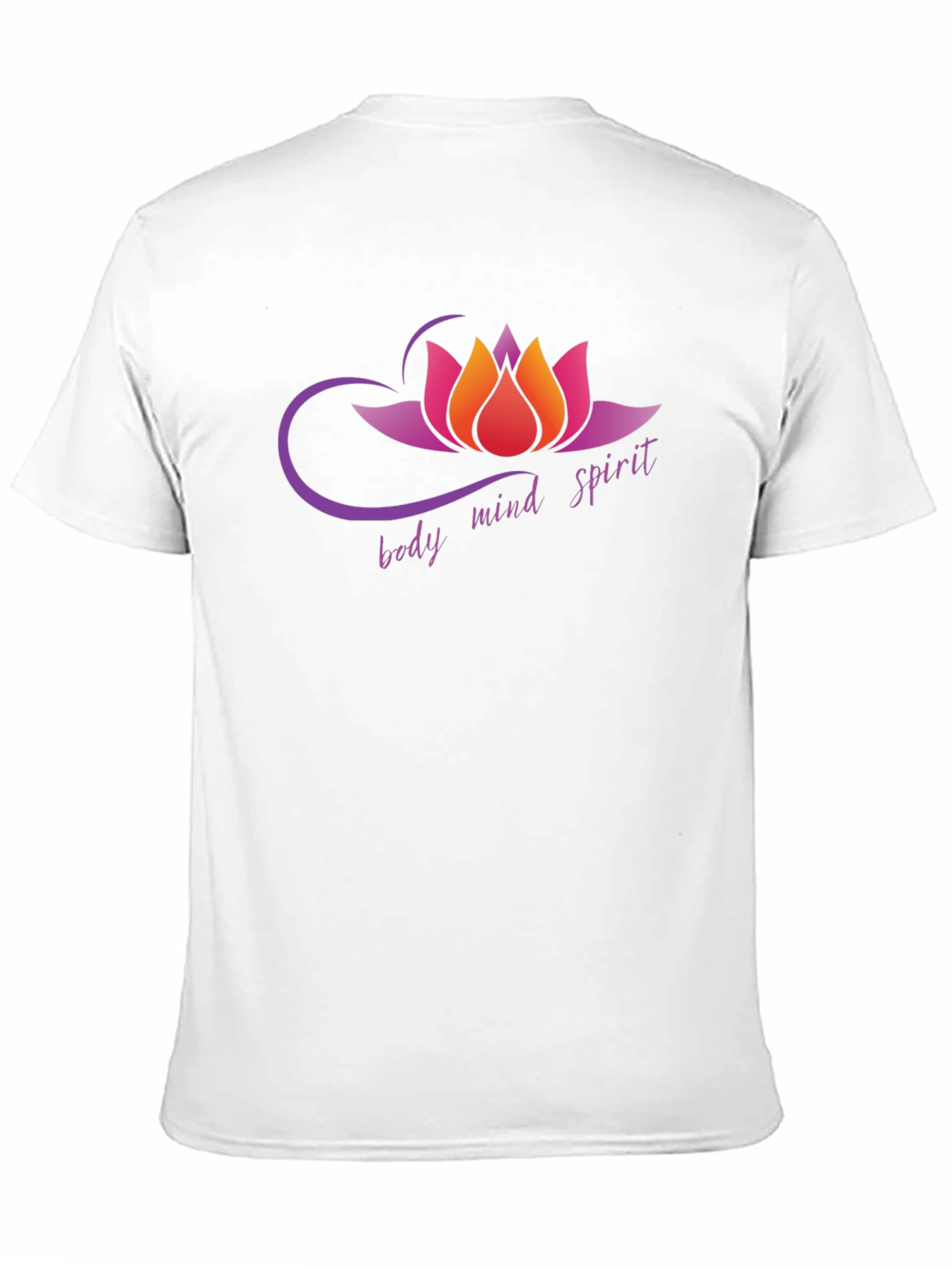 Body Mind Spirit Lotus Flower Graphic T-Shirt