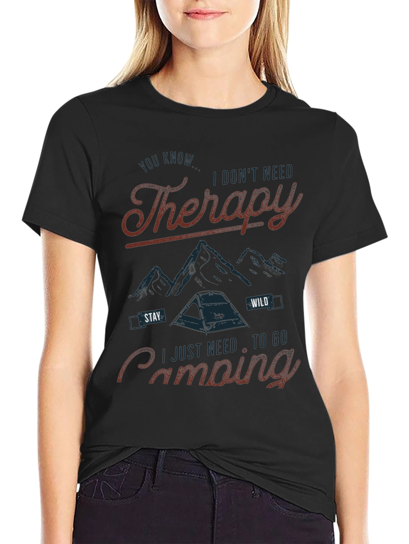 Therapy Camping Graphic Tee