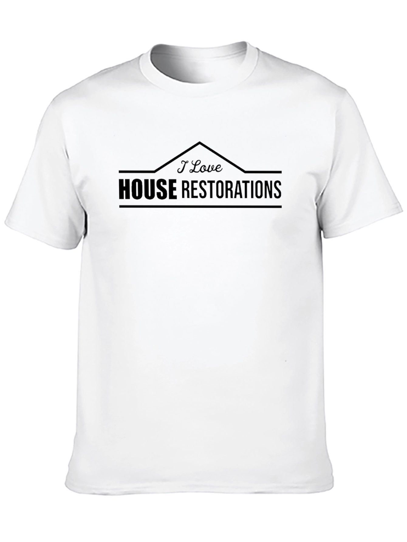 I Love House Restorations Black T-Shirt