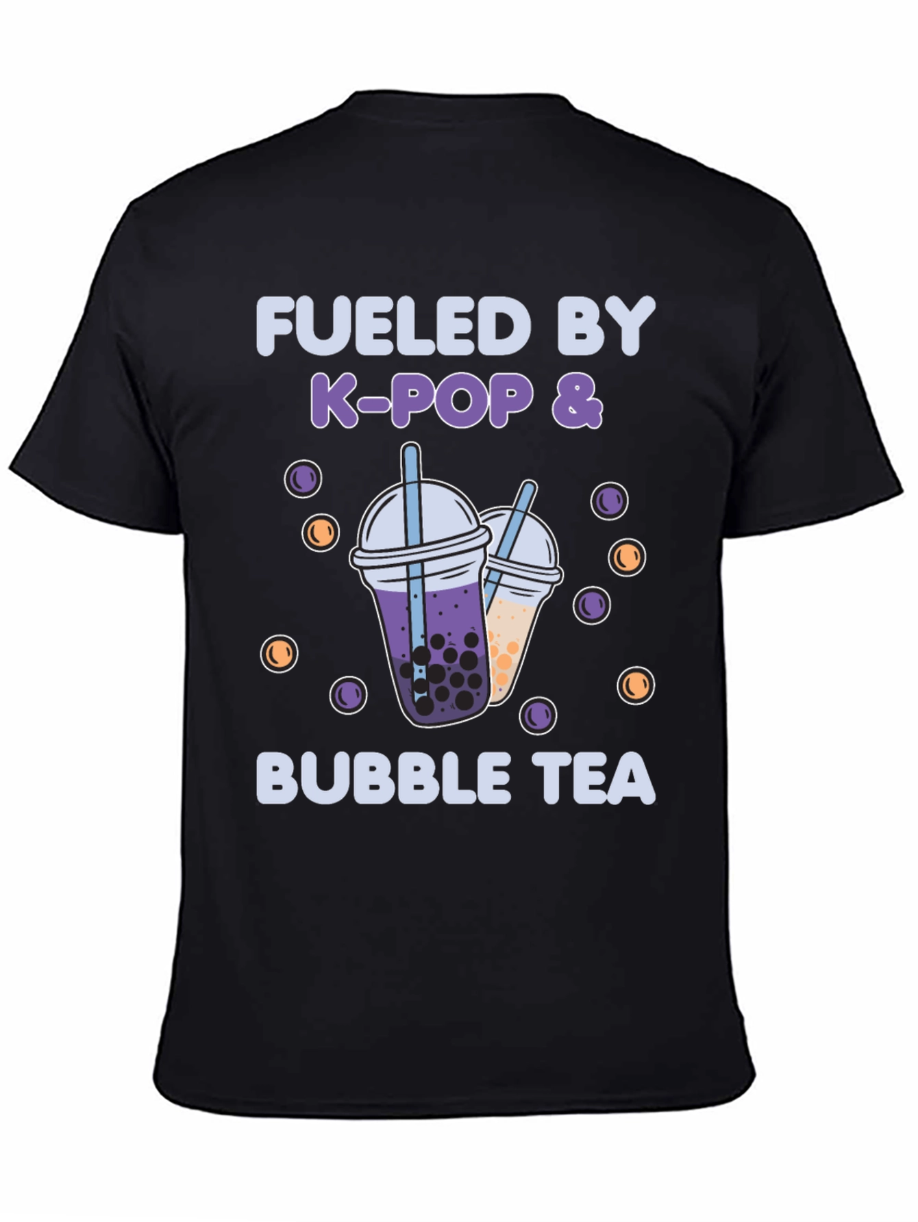 Fueled by K-Pop & Bubble Tea Graphic T-Shirt