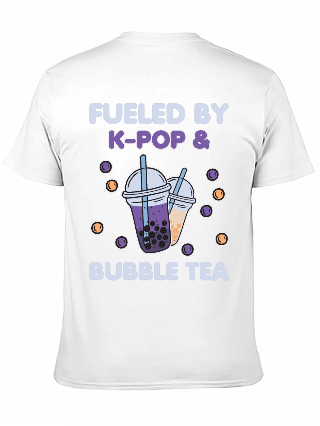Fueled by K-Pop & Bubble Tea Graphic T-Shirt